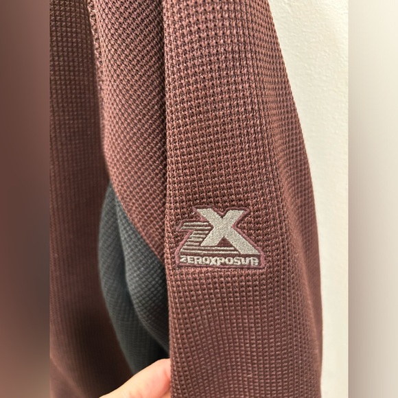 XBLK x ZeroXposur Mens Jacket XXL Maroon Blue Full Zip Sherpa Fleece Lined - Picture 4 of 10